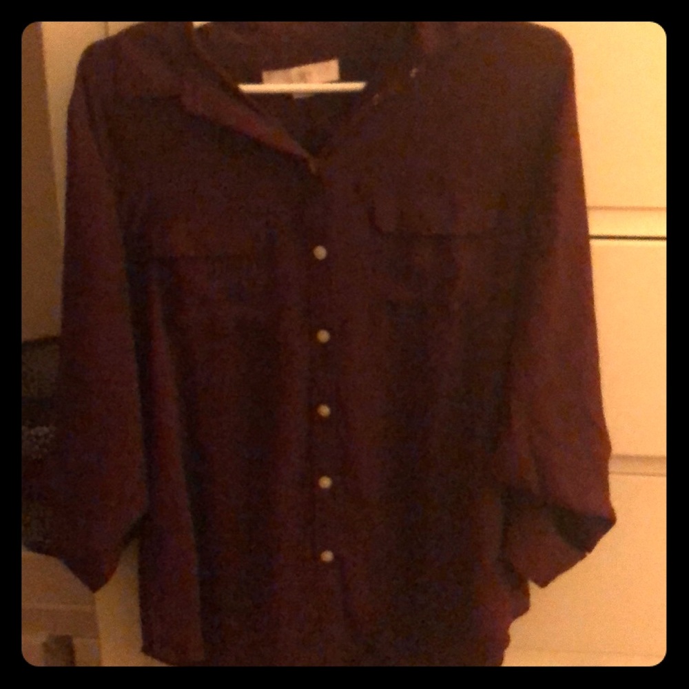 Great work blouse - perfect fall color!